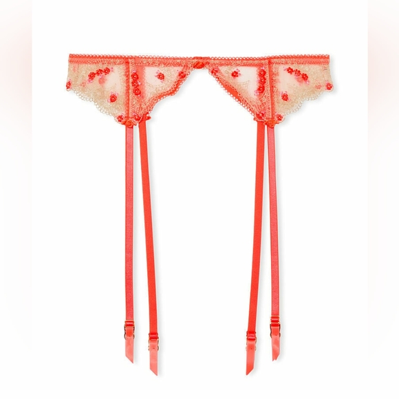 Victoria's Secret DREAM ANGELS Floral Embroidery Garter M/L *ONLY GARTER BELT - Picture 3 of 5